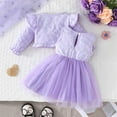 thumbnail image 4 of tarylea Newborn Infant Girls Skirts Sets Ruffle Long Sleeve Crop Cardigans Sleeveless Bowknot Midi Dresses Cute Summer Outfits, 4 of 9