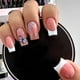 thumbnail image 1 of 24 Uds uñas postizas cubierta completa uñas postizas elegante rosa degradado brillo francés uñas cortas ataúd uñas postizas cortas prensa en las uñas Tan Jianjun  unisex, 1 of 2