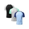 thumbnail image 3 of PureChapter Boys T Shirts Short Sleeve Henley Shirts Color Block Casual Summer Tee 3-Pack Size 13-14, 3 of 9