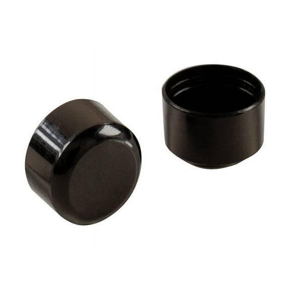 Shepherd 9769 Round Plastic Furniture Leg Tip 1-1/4", Black