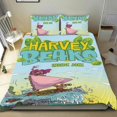 thumbnail image 1 of Harvey Beaks Conjunto de sábanas temático, trío de piezas, cómodo y amigable con la piel, diseño único, regalo de decoración para el hogar para familiares, amigos y fans,173cm *218cm, 1 of 6