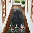 thumbnail image 2 of Garvee 2'x6' Jungle Animal Print Runner Rug for Hallway, Washable Rugs Soft Non Slip Bedroom Carpet Farmhouse Low Pile Floor Mat for Kitchen, Black, 2 of 8