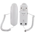 thumbnail image 3 of LYUMO Wall Mount Landline Telephone Extension No Caller ID Home Phone For Hotel Family(White), 3 of 8