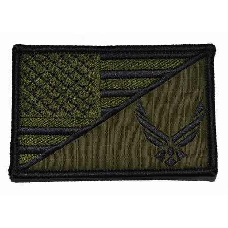 U.S. Air Force Emblem USA Flag - 2.25x3.5 Patch