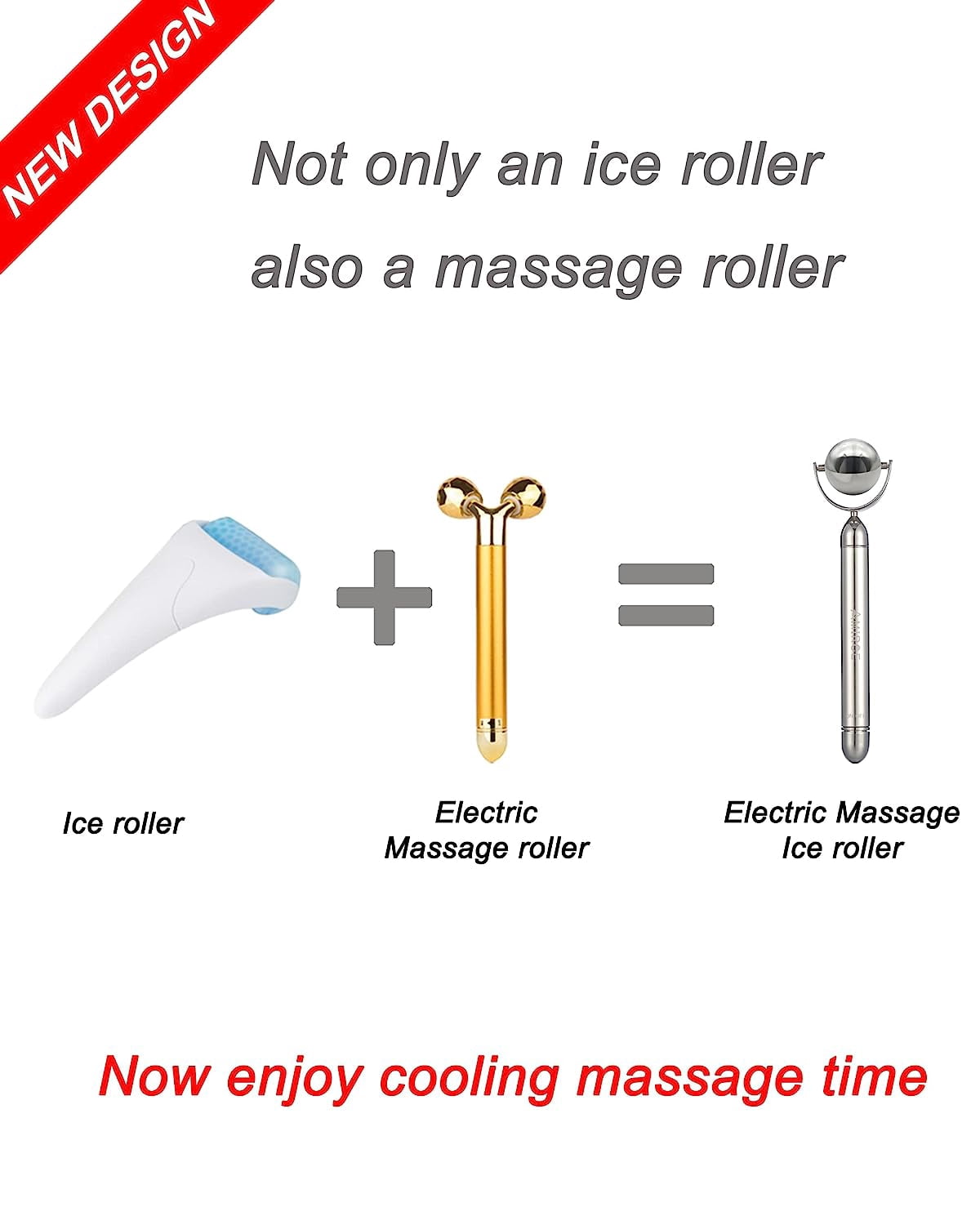 *Electric Ice Roller for Face and Eye, Amirce Facial Ice Roller Beauty Tools, Electric Massage Ice Roller for Puffiness, Ice Face Eye Massage Roller, Skin Care Tools*