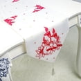 thumbnail image 3 of TOYMYTOY Christmas Table Runner Table Decoration Fabrics Printing Table Runner Tablecloth Red, 3 of 4
