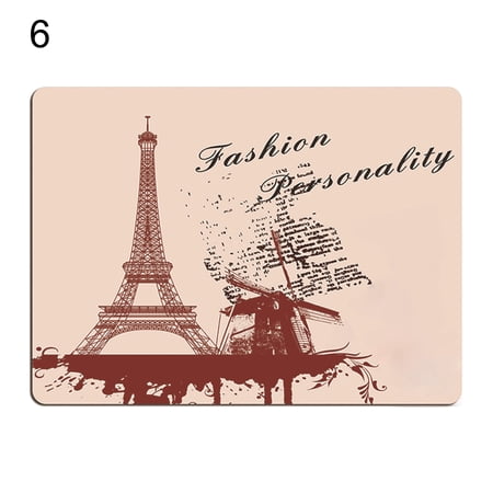 LIWEN Mouse Pad Soft Comfortable Smooth Surface Eiffel Tower Desk Gaming Mousepad Wrist Rest for Laptop