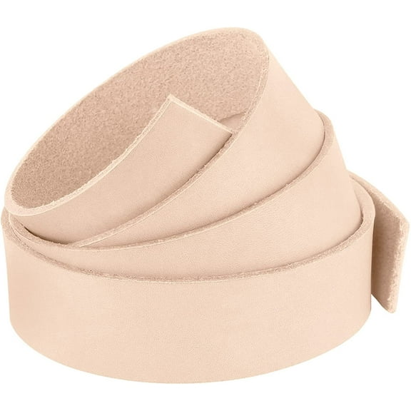 ELW Leather Blank Belt - 5-6 oz 2-2.4mm Thickness - Size 1"x84" 2.54x213cm Cowhide Vegetable Tanned - Full Grain Strip, Strap - Ideal for DIY Belts - for Tooling, Crafting & Stamping