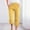 Yellow, variant on SwiftWear Women's Boho Style Straight Wide Leg Capri Pants - Lightweight Linen Blend Plus Size Cropped Pants with Drawstring & Pockets, Casual Lounge Capris, S-2XL