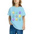 thumbnail image 3 of LckLvx Toddler Kids Easter Tops Boy Girls Short Sleeve Graphic Tshirts Lightweight Comfy Casual Tops 3-14 Years, 3 of 6