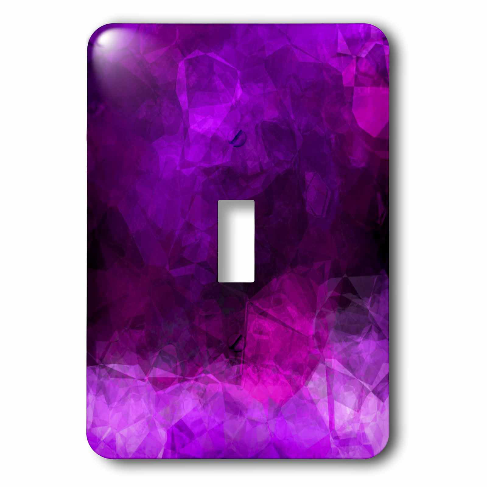 3dRose lsp_36805_1 Pretty Purple Flourish Single Toggle Switch