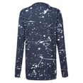 thumbnail image 4 of Pntutb Moda Mujer Impreso Camiseta Suelta Blusa De Manga Larga Cuello Redondo Casual tops Sudaderas Con Capucha Pntutb Pntutb-3504, 4 of 5