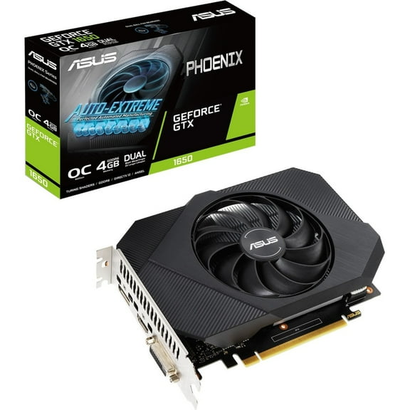 ASUS Phoenix GeForce GTX 1650 4GB GDDR6 28-Bit PCI Express 3.0 HDCP Ready Video Card PH-GTX1650-O4GD6-P