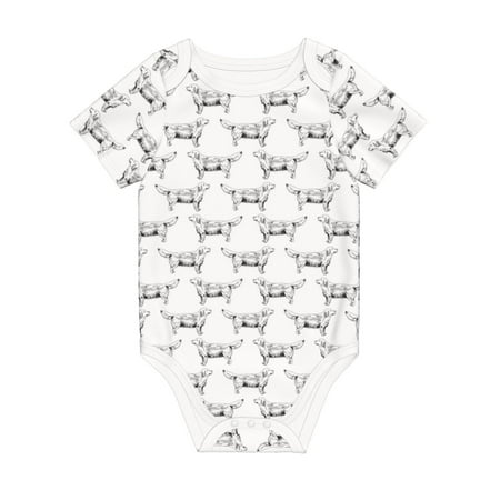 

Coaee Labrador Retriever Dog for Soft Cotton Baby Short-Sleeve Bodysuit Baby Girls Boys Bodysuit Romper