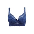 thumbnail image 1 of Ropa interior fina de copa completa, sujetador pequeño de talla grande, sujetador de encaje ajustable inalámbrico para mujer, cubierta de pecho, copa BCD, sujetadores de encaje de talla grande Tan Jianjun unisex, 1 of 2