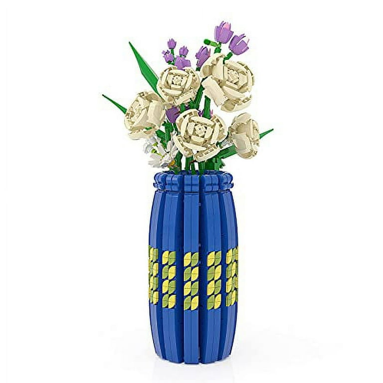 Vaso in mattoncini per Lego 10280 Creator Expert, per bouquet di