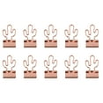 thumbnail image 1 of Shisuyan 10 Pcs Stainless Steel Binder Clips Cactus Pattern File Clips Organizing Clamps, 1 of 8