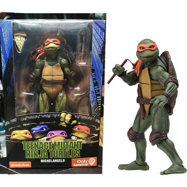 NECA-figuras de acción de Tortugas Ninja Mutantes adolescentes, figuras de acción de Raph, Leonardo, Donatello, Mikey, 4 unidades/set, modelo de Colección de cómics TMNT, Juguetes Fivean unisex
