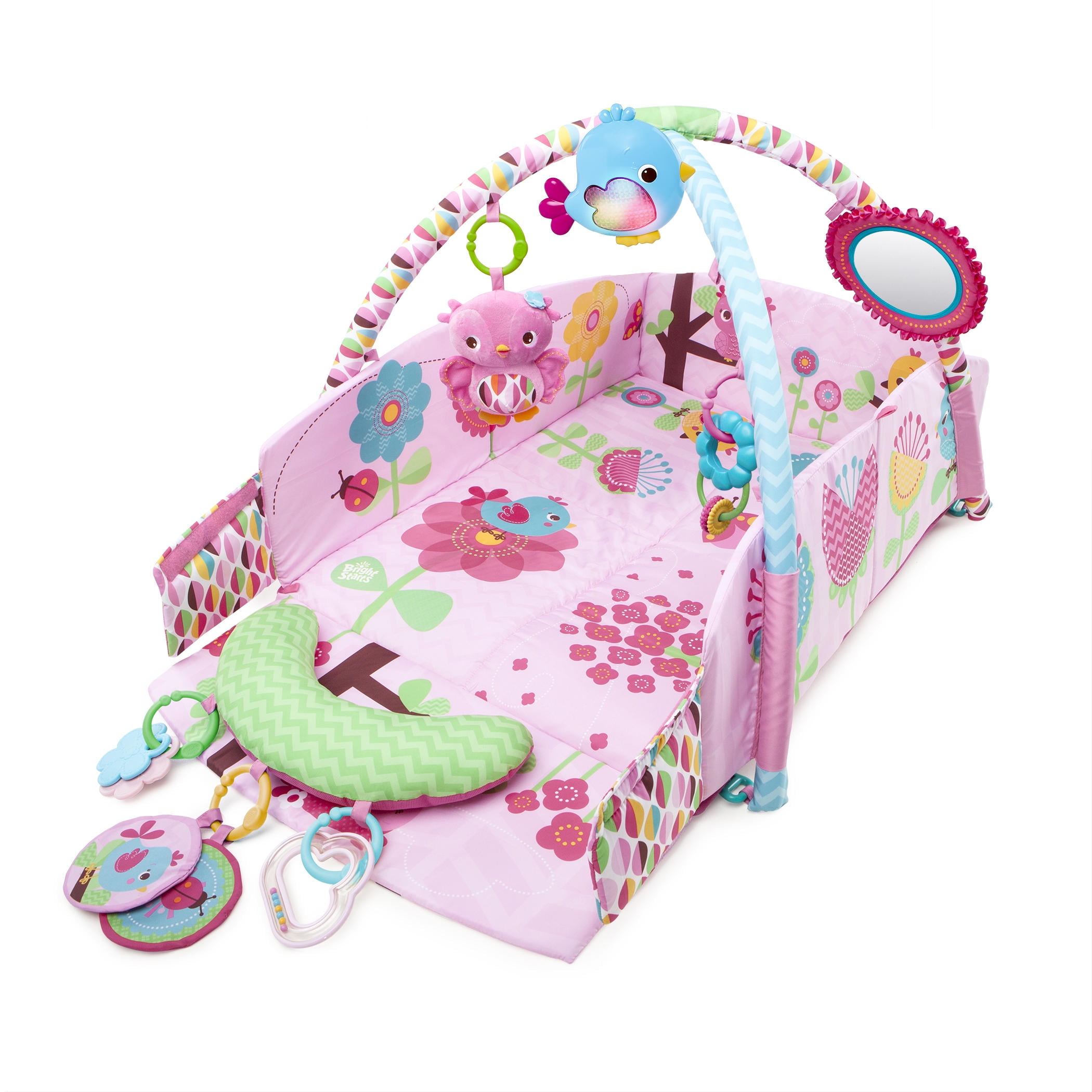 bright starts 5 in 1 activity gym pink