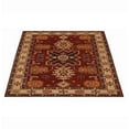 thumbnail image 3 of Rugsotic Carpets Hand Tufted Wool Eco-Friendly 8'x8' Area Rugs Square Red Cream Oriental High Pile Thick Handmade Anti Skid Indoor Rug for Living Room, Bedroom K00535, 3 of 5