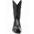 thumbnail image 4 of Moonshine Spirit Men's Rock City Fuscus Caiman Western Boot Snip Toe Black 9.5 EE  US, 4 of 7