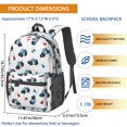 thumbnail image 3 of Police and Light Red Pattern 17" School Backpacks for Teens,Waterproof Oxford Fabric,S-Shape Padded Straps for School,Travel,Hiking,Camping, 3 of 6
