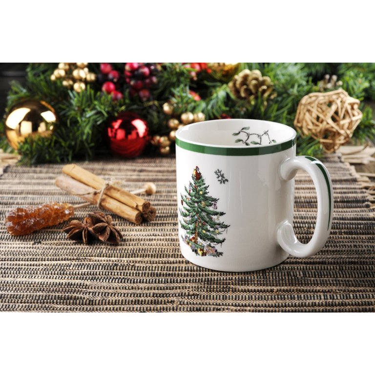 Christmas Dish Set Spode Christmas Tree Holly Dinner Plates, Set Of 4 -10  Inch Christmas China