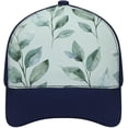 thumbnail image 1 of Green Leaves Pattern Baseball Cap Classic Golf Cap Soft Dad Hat Multicolor Adjustable Low Profile Hat Unisex, 1 of 3