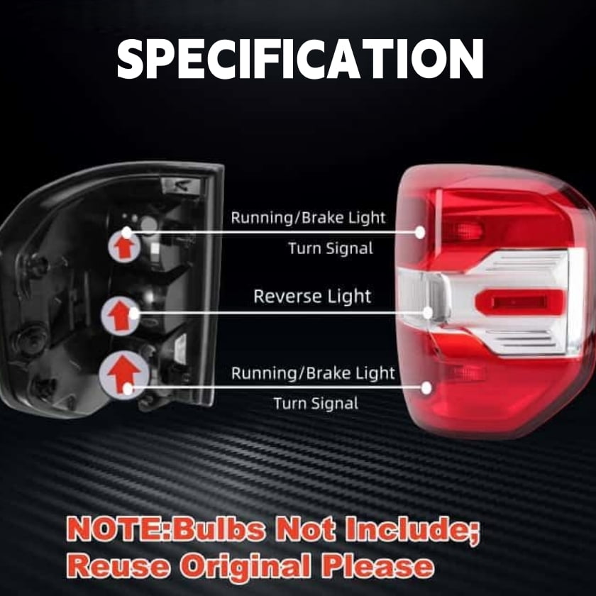 Passenger Tail Light Housing Fits For 2022-2024 FORD MAVERICK  /MAVERICK HYBRID ; Pair; Red Lens;NO Bulbs; Right Side NZ6Z13404A;NZ6Z13404D;