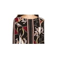 thumbnail image 3 of JM Collection Women's Printed Grommet Hem Tunic Black Size Large, 3 of 4