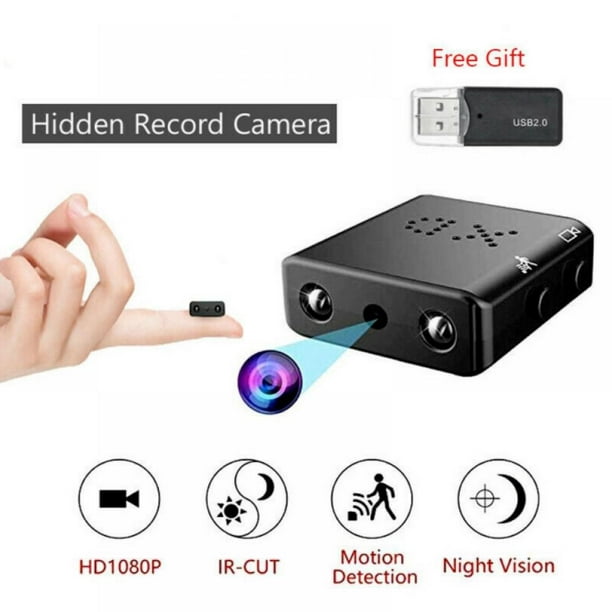 Maan Suradam chatten Mini Spy Camera HD 1080P Hidden Camera Video Camera Small Nanny Cam with  Night Vision and Motion Activated Indoor Use Security Cameras Surveillance  Cam for Car Home Office - Walmart.com