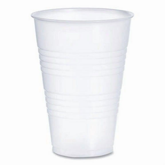 Dart Conex Translucent 14 Oz Plastic Cold Cups, 1,000 Cups (20 bags of 50 cups each)