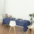 thumbnail image 4 of (12-pack) Heavy Duty Plastic Table Covers Tablecloth (Reusable) (Rectangular 54" X 108", Navy Blue), 4 of 6