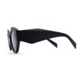 thumbnail image 3 of Womens Mod Geometric Angular Cat Eye Plastic Sunglasses Matte Black - Black, 3 of 4
