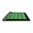 thumbnail image 2 of Ahgly Company Indoor Round Abstract Emerald Green Modern Area Rugs, 7' Round, 2 of 4