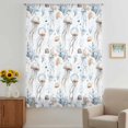 thumbnail image 3 of White Jellyfish Coral Sheer Curtains 84 Inches Long, Summer Ocean Coastal Conch Shell Light Filering Curtains, Breathable Simi Curtain Privacy Drapes for Living Room Bedroom Window Treatment, 3 of 9