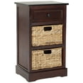 thumbnail image 3 of Safavieh Milan Table d'Appoint avec Rangement en Cerisier Foncé, 3 of 5
