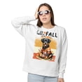 thumbnail image 2 of Hello Fall Rottweiler Football Welcome Autumn with Leaves Pumpkins Sweatshirt Unisex Merch Rottie Dog Lover Gifts Idea - 00012, 2 of 6