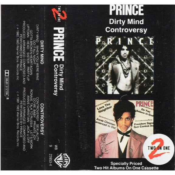 Prince – Dirty Mind / Controversy - Rock - WB Records (Cassette)