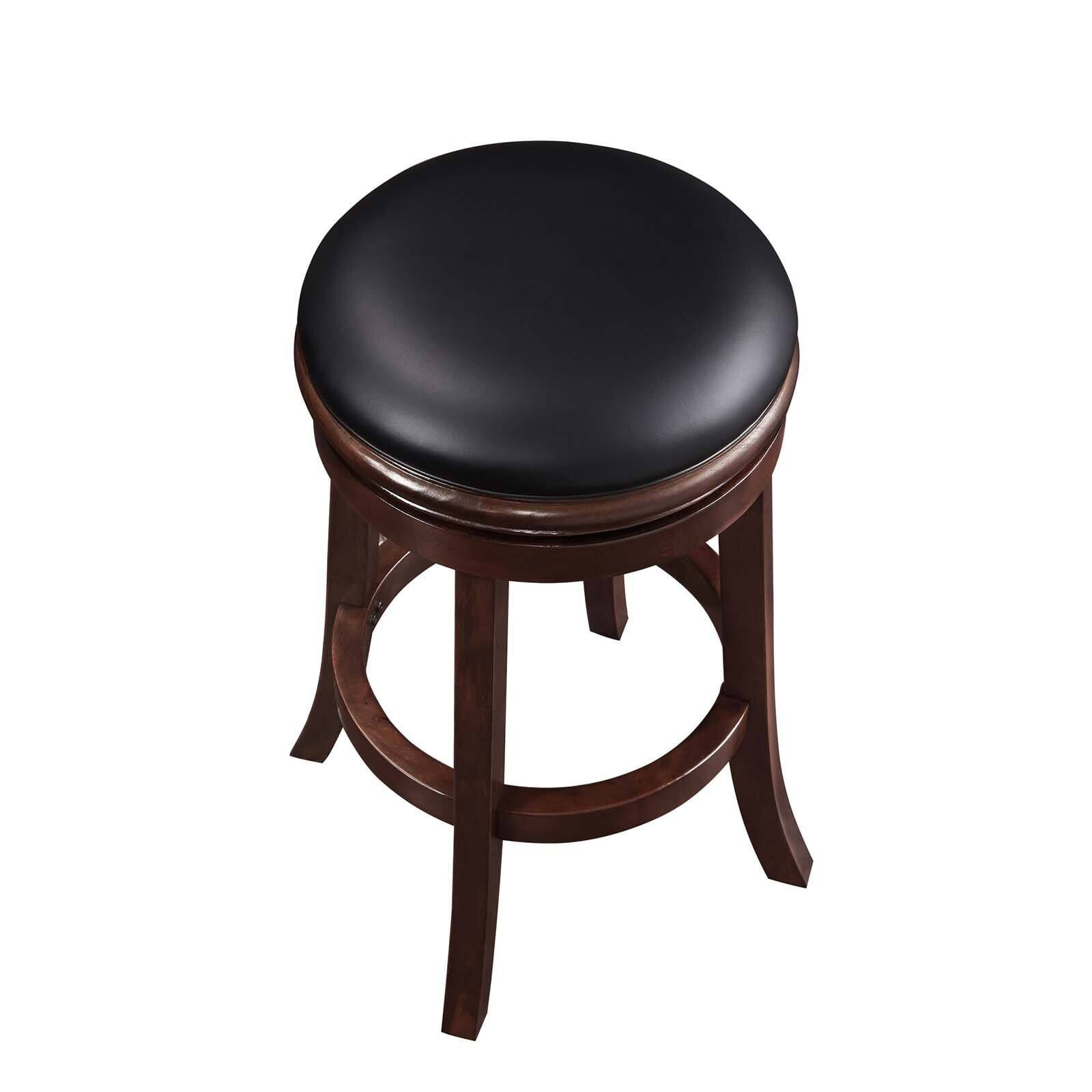 Boraam 29in. Backless Swivel Wood Bar Stool - Cherry Finish