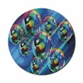 thumbnail image 1 of 70s Party Mouse Pad for Computers, Colorful and Funky Vibrant Disco Balls in Abstract Night Club Dancing Theme Art, Round Non-Slip Thick Rubber Modern Mousepad, 8" Round, Multicolor, by Ambesonne, 1 of 2
