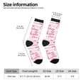 thumbnail image 2 of Disketp Breast Cancer Pink Ribbons Awareness (2) Unisex Crew Socks Lightweight Breathable Ventilation Ankle Socks, Mid-calf socks for Daily, 2 of 6