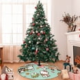 thumbnail image 7 of Saiise Christmas Tree Skirt 48" ,Xmas Tree Skirts with Sanrio Ay Pattern,Tree Mat for Indoor Outdoor Christmas Winter Holiday Party Indoor Decorations, 7 of 7