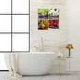 thumbnail image 5 of Spa Massage Treatment Spa Still Life with Black Stone Yellow Candle Pink Waterlily White Flowers Wall Art Painting the Picture Zen Canvas Painting Prints Art for Spa Yoga Room Bathroom,, 5 of 6