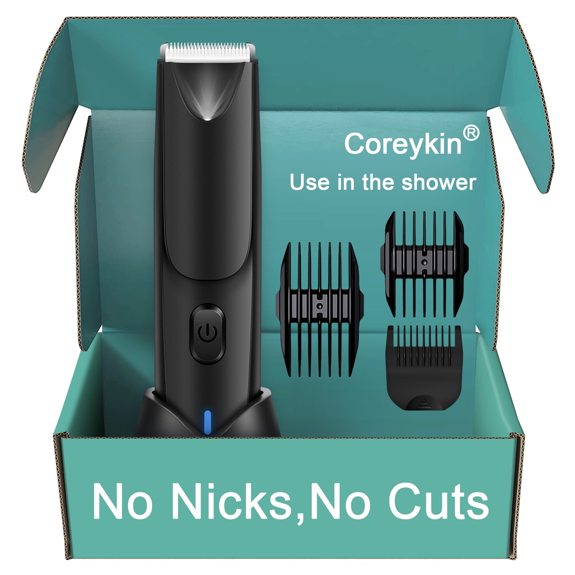 COREYKIN Groin Hair Trimmer Ball Trimmer Pubic Hair Trimmer, Men