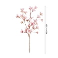 thumbnail image 3 of Artificial Peach Blossom Branch Faux Silk Flower Stem Realistic Decorative Branch Flexible Shapeable Design Long Lasting No Maintenance Home Vase Display for Living Room Bedroom Wedding Decor, 3 of 6