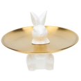 thumbnail image 3 of Decorative Serving Tray In Bunny Shape For Bedroom Decoration Made Of Ceramic 20X20Cm 1Pack, 3 of 5