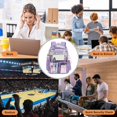 thumbnail image 6 of Ludolm Clear Backpack Heavy Duty Transparent Backpacks Stadium Approved for College Work Sport Travel, 6 of 6