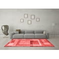 thumbnail image 3 of Ahgly Company Indoor Rectangle Abstract Red Modern Area Rugs, 5' x 8', 3 of 4