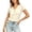 Beige, variant on Women T-Shirts Satin Lace Trim Short Sleeve Bow Tie Front V Neck Blouse Casual Summer Tops Vacation Solid Color Streetwear